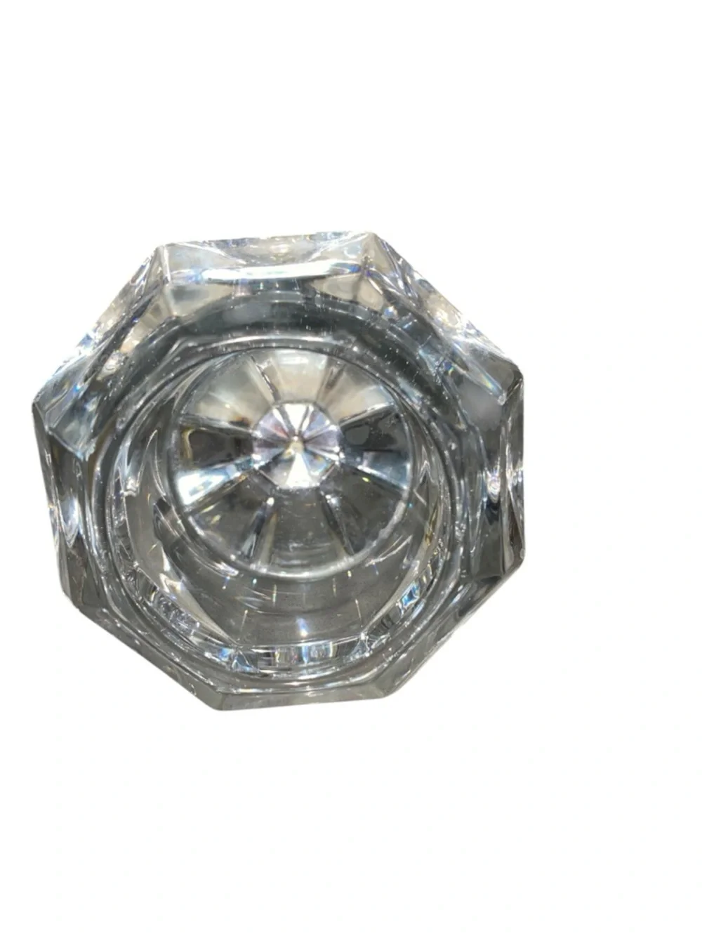 Vintage Y2k Partylite crystal Diamond solitaire candle holder gold Glam Bridal